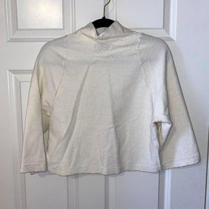 Madewell Texture & Thread Long Sleeve Mockneck top